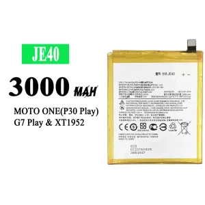Batteri JE40 til Motorola Moto G7 / Moto G7 Play / Moto One / P30 Play