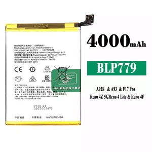 Batteri BLP779 til OPPO A92S / A93 / F17 Pro / Reno 4Z 5G / Reno 4 Lite / Reno 4F