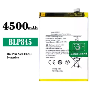 Batteri BLP845 til OnePlus Nord CE