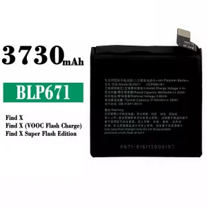 Batteri BLP671 til OPPO Find X