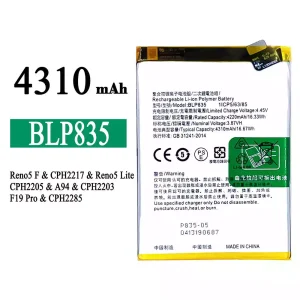 Batteri BLP835 til OPPO Reno5 F /Reno5 Lite /F19 Pro /A94 4G