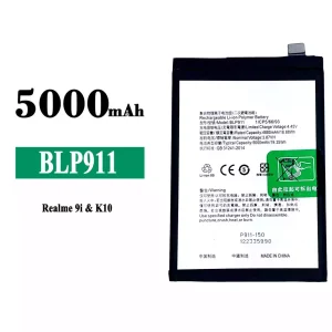 Batteri BLP911 til OPPO Realme 9i /Realme K10 /Realme 9 Pro