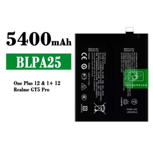 Batteri BLPA25 til OPPO One plus 12/Realme GT5 Pro