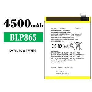Batteri BLP865 til OPPO K9 Pro