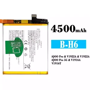 Batteri B-H6 til VIVO iQOO Pro 5G