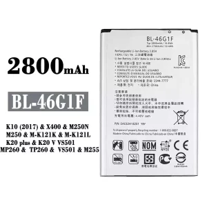 Batteri BL-46G1F til LG K10 (2017) / K20 plus