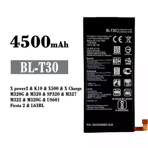 Batteri BL-T30 til LG X power2 / K10 / X500 / X Charge / Fiesta 2