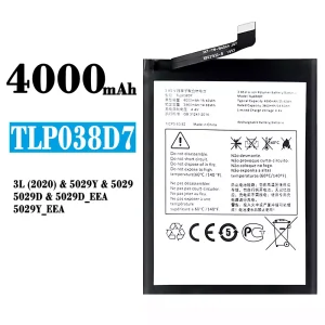Batteri TLP038D7 til Alcatel 3L(2020)