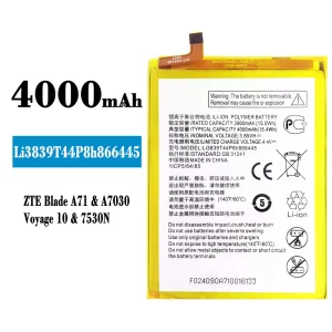 Batteri Li3839T44P8h866445 til ZTE Blade A71