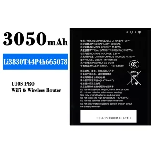 Batteri Li3830T44P4h665078 til ZTE U10S Pro