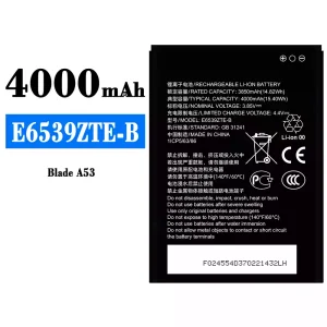 Batteri E6539ZTE-B til ZTE Blade A53