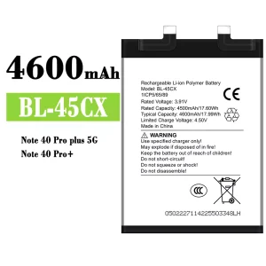 Batteri BL-45CX til infinix Note 40 Pro plus 5G