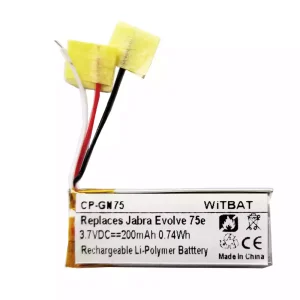 Batteri til Jabra HSC100W,Evolve 75e,AHB621333H